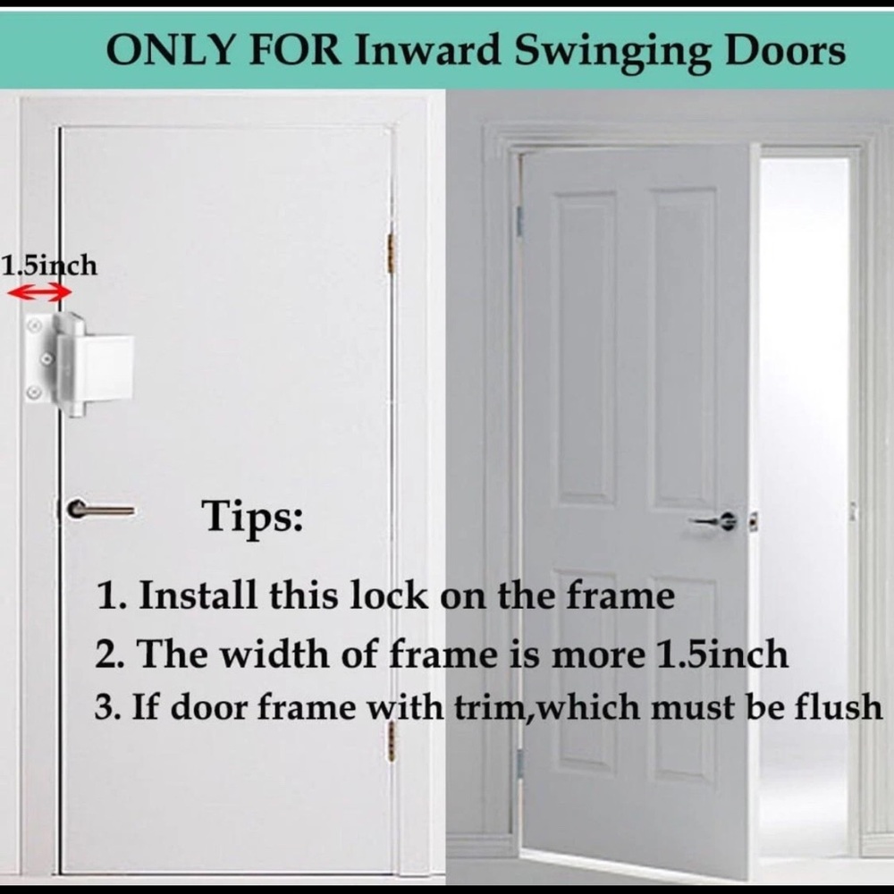 Pemko Assa Abloy Privacy Latch Satin Nickel Finish - Picture 5 of 6